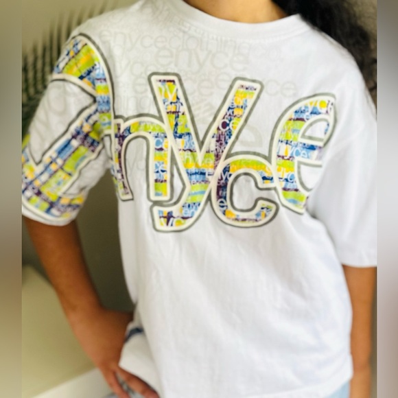 Enyce Y2K Cotton White Tee Shirt Size Medium - Picture 2 of 12